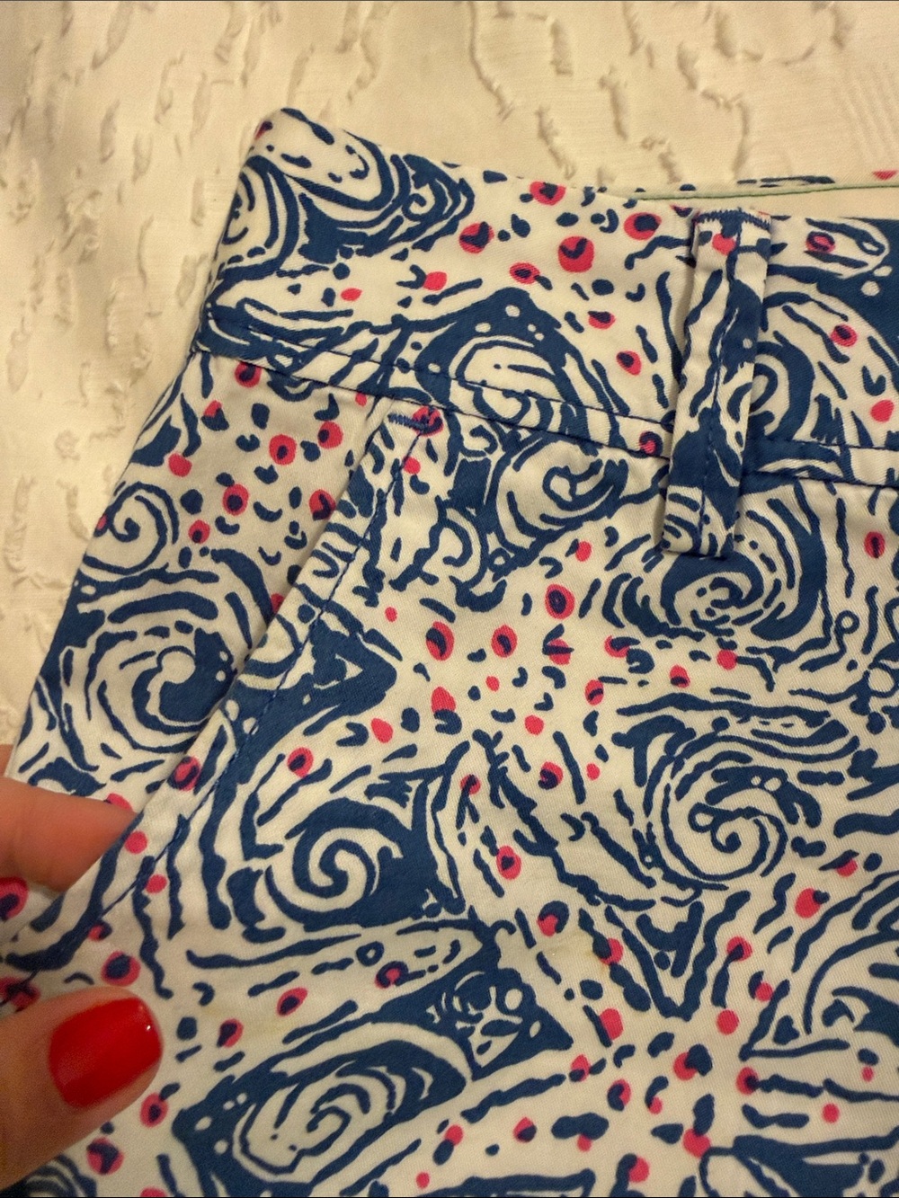 Lilly Pulitzer The Walsh Short in Indigo Star Crush Starfish Blue print - Picture 4 of 9